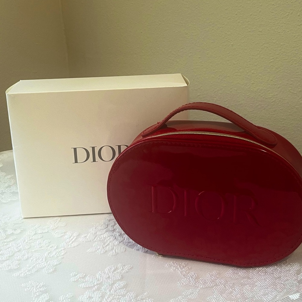 Dior Red Cosmetic Bag Limited Edition